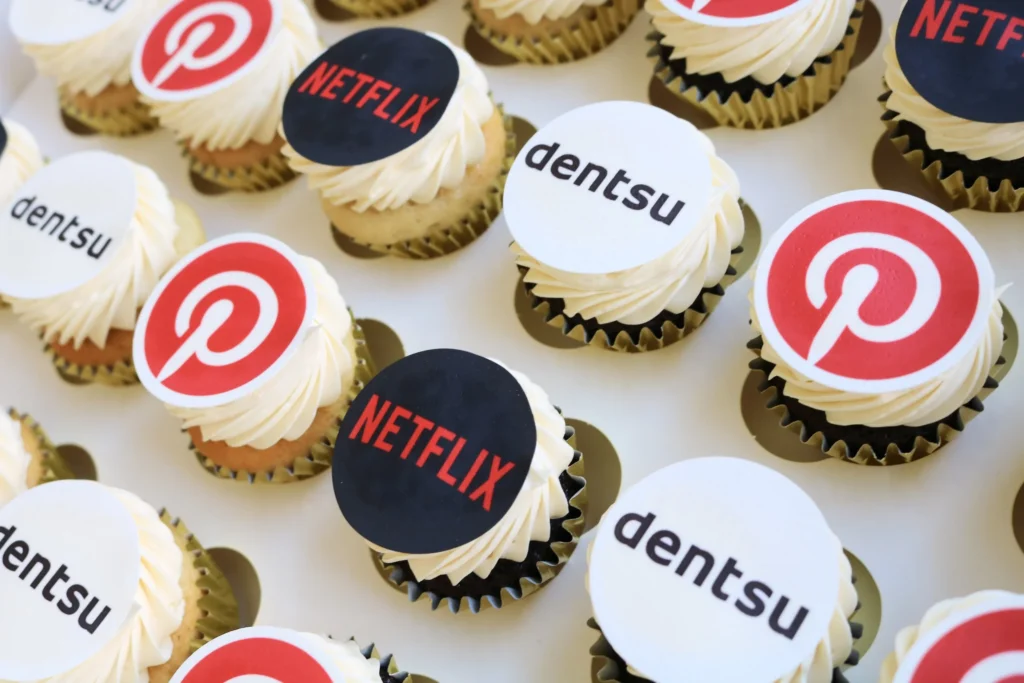 Corporate Logo Cupcakes