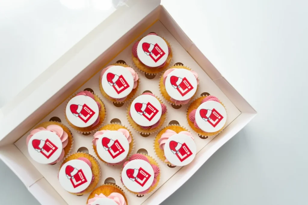 Corporate Logo Cupcakes
